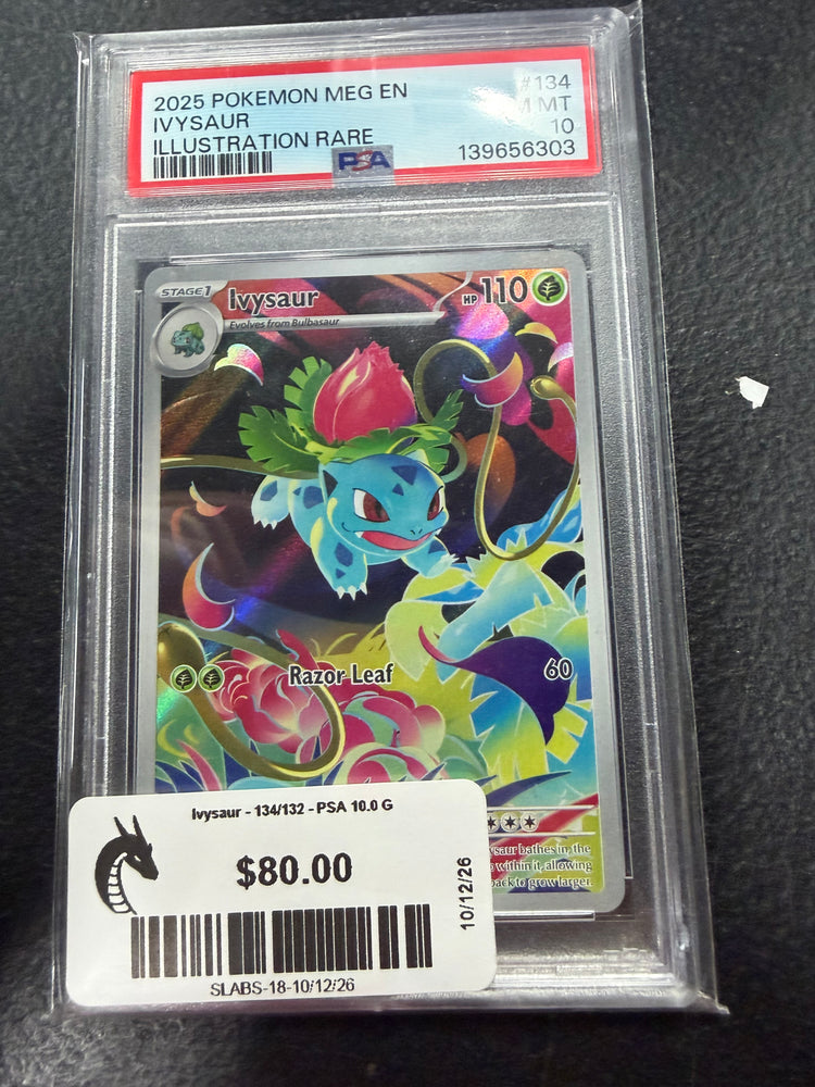 Ivysaur - 134/132 - PSA 10.0 GEM - MT -  (Illustration Rare) Pokemon