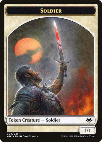 Angel (002) // Soldier (004) Double-Sided Token [Modern Horizons Tokens] Magic: The Gathering