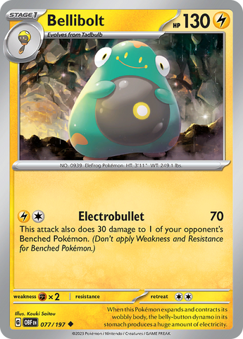 Bellibolt (077/197) [Scarlet & Violet: Obsidian Flames] Pokémon