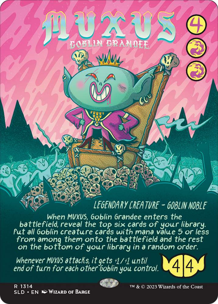 Muxus, Goblin Grandee (Rainbow Foil) [Secret Lair Drop Series] Magic: The Gathering