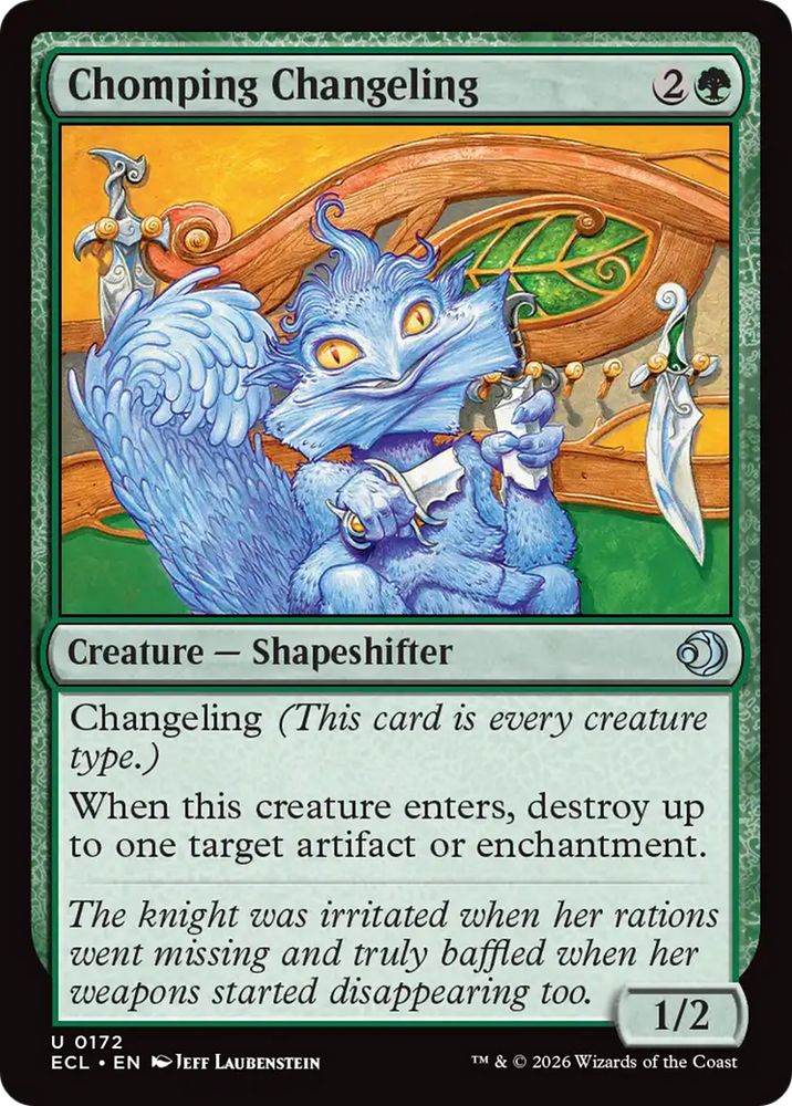 Chomping Changeling [Lorwyn Eclipsed] Magic: The Gathering