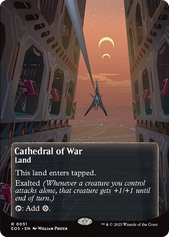 Cathedral of War (0051) (Borderless) [Edge of Eternities: Stellar Sights] Magic: The Gathering
