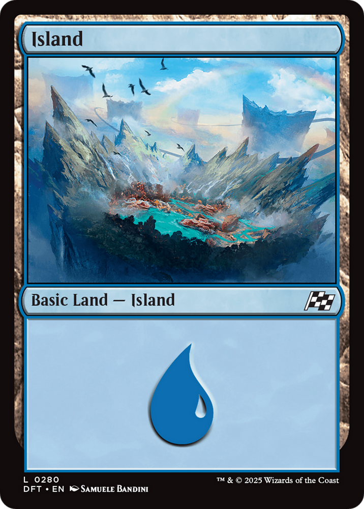 Island (0280) [Aetherdrift] Magic: The Gathering