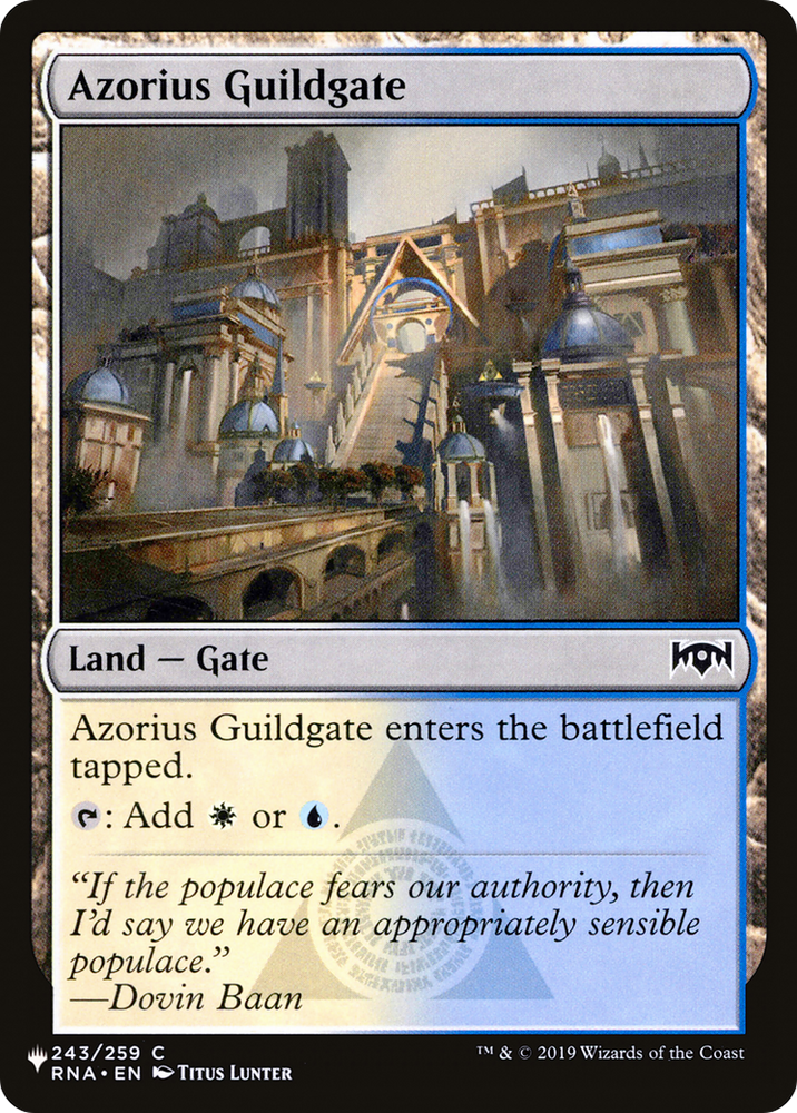 Azorius Guildgate [The List] Magic: The Gathering