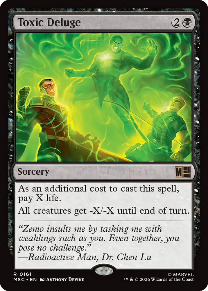 Toxic Deluge (Surge Foil) [Marvel Super Heroes Commander] Magic: The Gathering