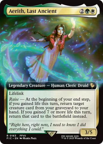 Aerith, Last Ancient (Extended Art) [FINAL FANTASY Commander] Magic: The Gathering