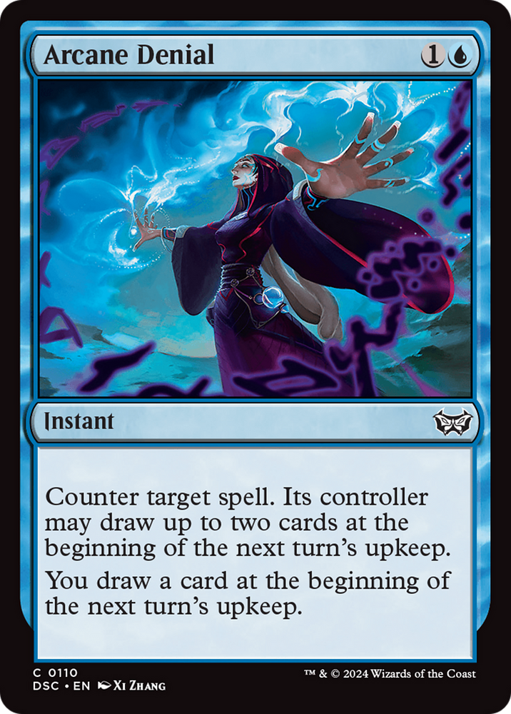 Arcane Denial [Duskmourn: House of Horror Commander] Magic: The Gathering