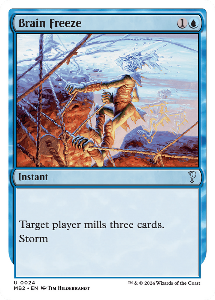 Brain Freeze (White Border) [Mystery Booster 2] Magic: The Gathering