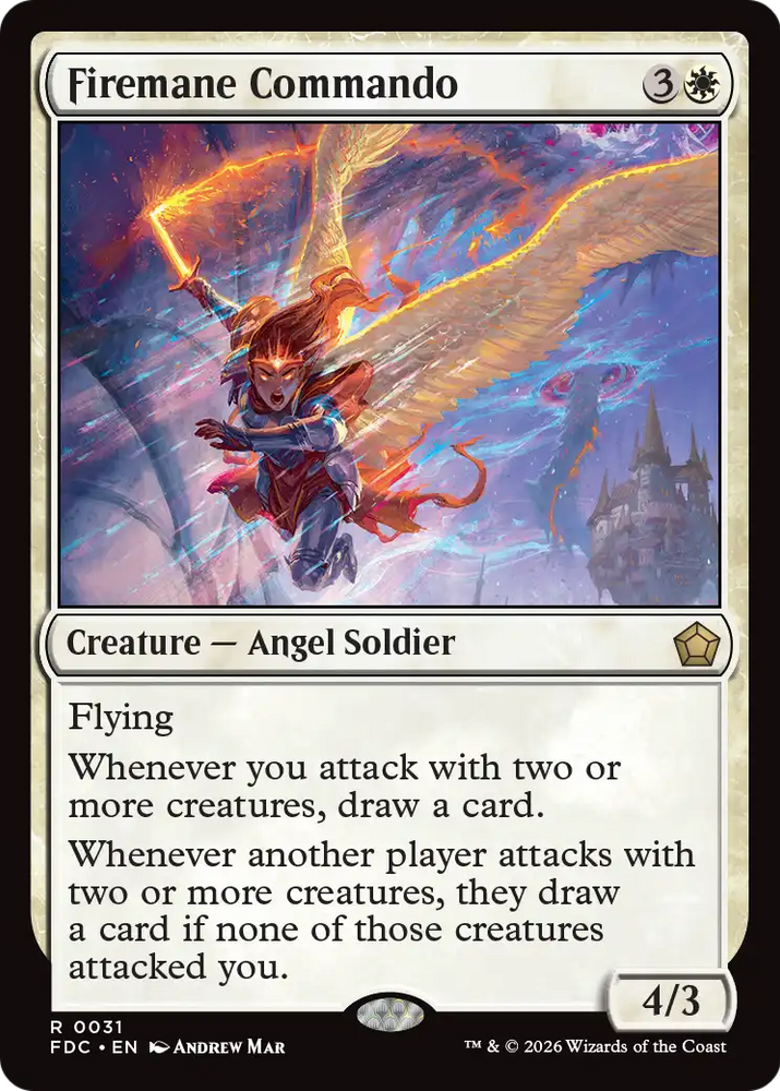 Firemane Commando [Foundations Commander] Magic: The Gathering