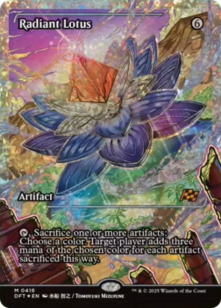 Radiant Lotus (Showcase) (Fracture Foil) [Aetherdrift] Magic: The Gathering