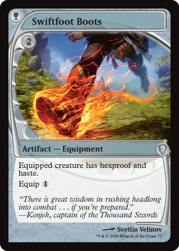 Swiftfoot Boots (Future Sight) [Mystery Booster: Commander Edition] Magic: The Gathering