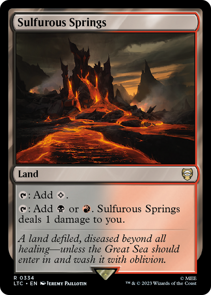 Sulfurous Springs [The Lord of the Rings: Tales of Middle-Earth Commander] Magic: The Gathering