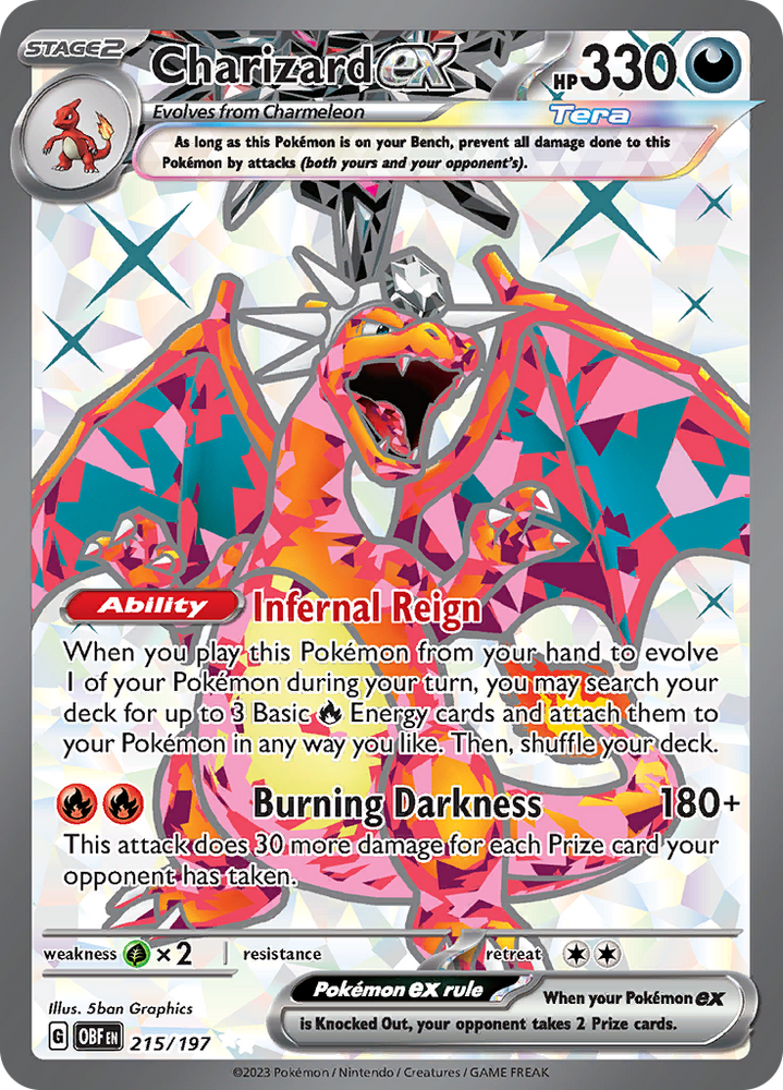Charizard ex (215/197) [Scarlet & Violet: Obsidian Flames] Pokémon