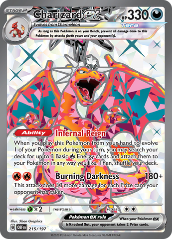 Charizard ex (215/197) [Scarlet & Violet: Obsidian Flames] Pokémon