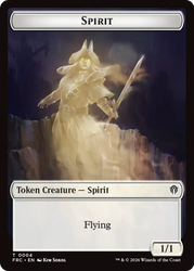 Goblin // Spirit Double-Sided Token [Reality Fracture Commander Tokens] Magic: The Gathering