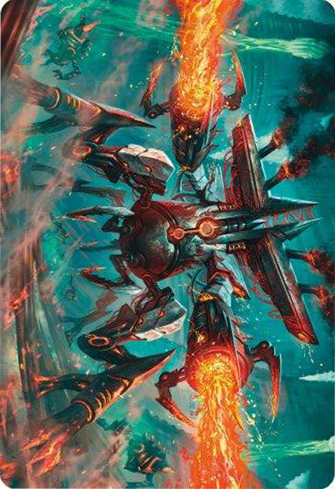 Exterminator Magmarch Art Card [Modern Horizons 3 Art Series] Magic: The Gathering