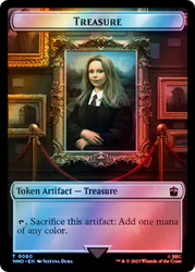 Soldier // Treasure (0060) Double-Sided Token (Surge Foil) [Doctor Who Tokens] Magic: The Gathering