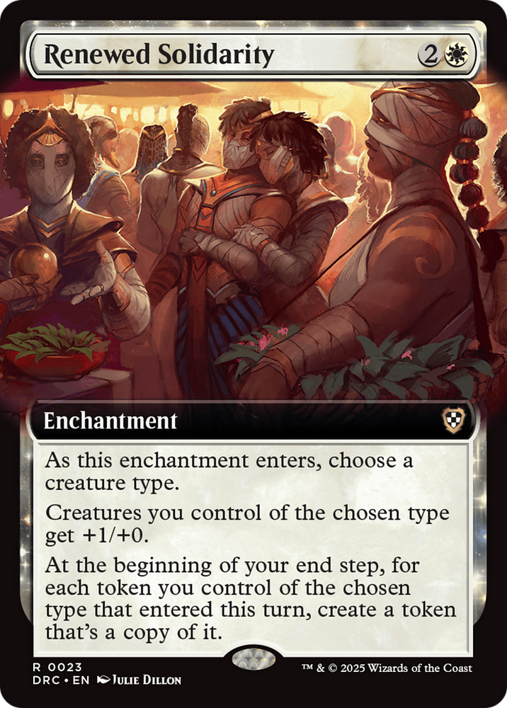 Renewed Solidarity (Extended Art) [Aetherdrift Commander] Magic: The Gathering