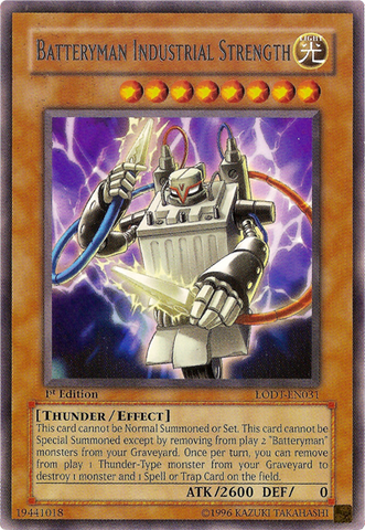 Batteryman Industrial Strength [LODT-EN031] Rare Yu-Gi-Oh!