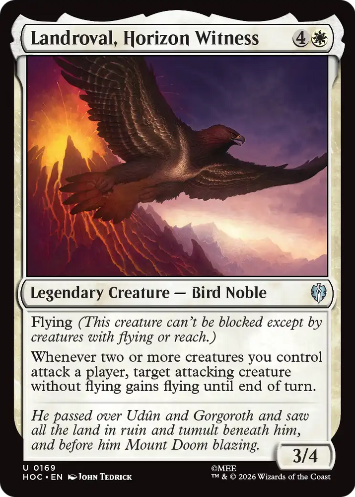Landroval, Horizon Witness [The Hobbit: Eternal-Legal] Magic: The Gathering