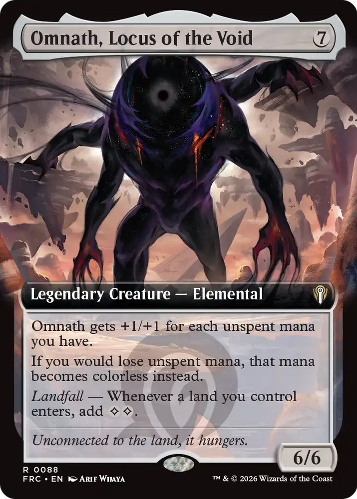 Omnath, Locus of the Void (Extended Art) [Reality Fracture Commander] Magic: The Gathering