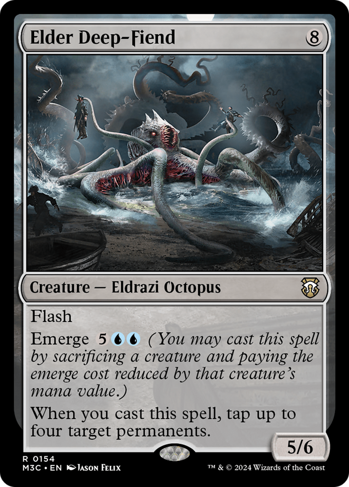 Elder Deep-Fiend (Ripple Foil) [Modern Horizons 3 Commander] Magic: The Gathering