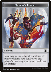 First Mate Ragavan // Teferi's Talent Emblem Double-Sided Token [March of the Machine Commander Tokens] Magic: The Gathering
