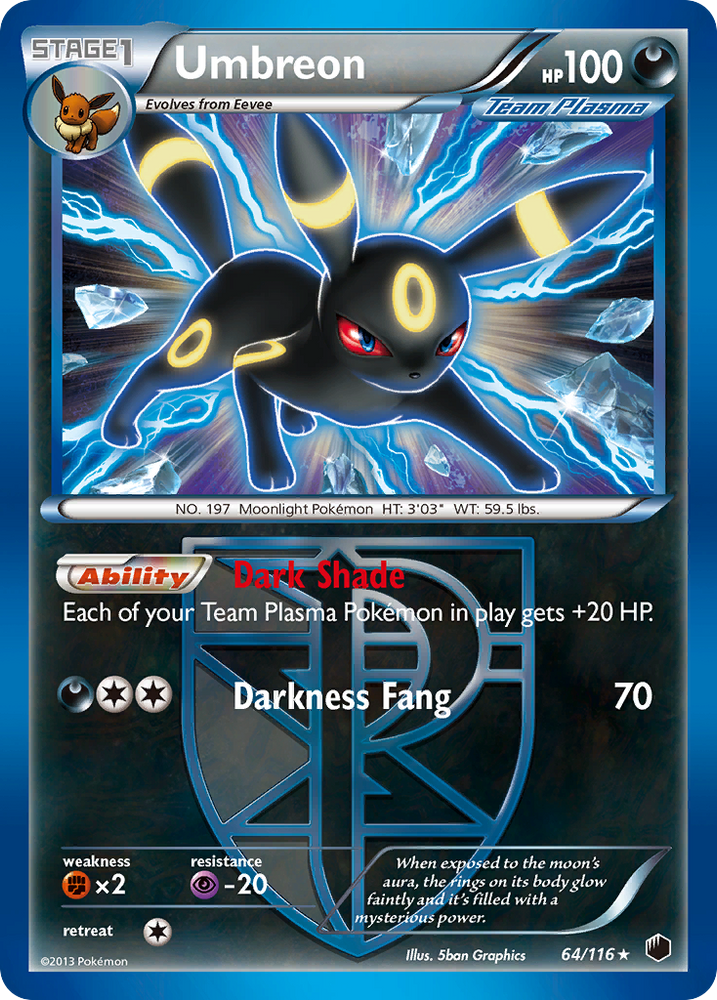 Umbreon (64/116) [Black & White: Plasma Freeze] Pokémon