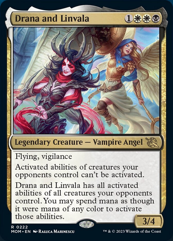 Drana and Linvala [March of the Machine] Magic: The Gathering