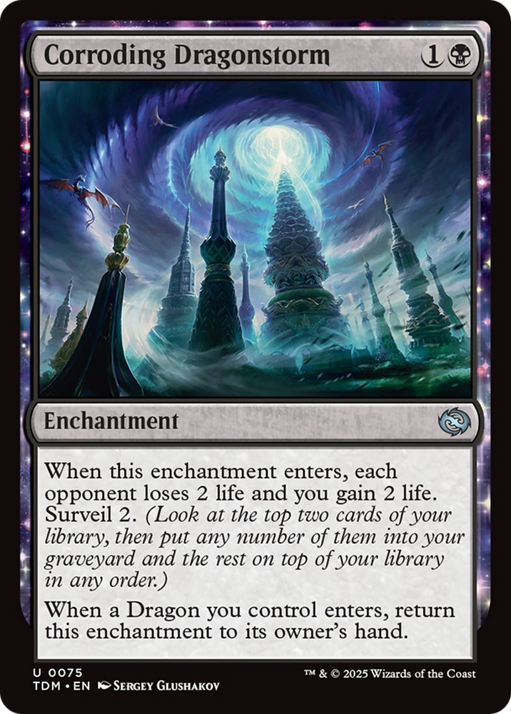 Corroding Dragonstorm [Tarkir: Dragonstorm] Magic: The Gathering