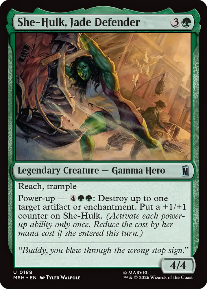 She-Hulk, Jade Defender [Marvel Super Heroes] Magic: The Gathering