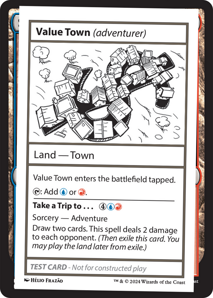 Value Town (adventurer) [Mystery Booster 2 Playtest Cards] Magic: The Gathering