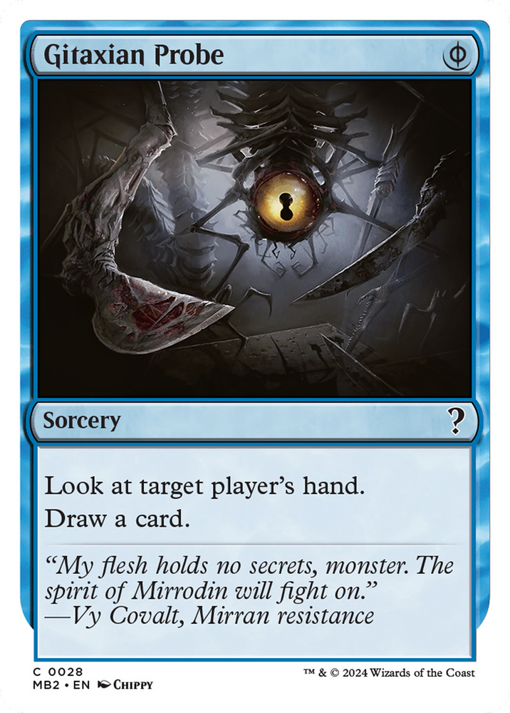 Gitaxian Probe (White Border) [Mystery Booster 2] Magic: The Gathering