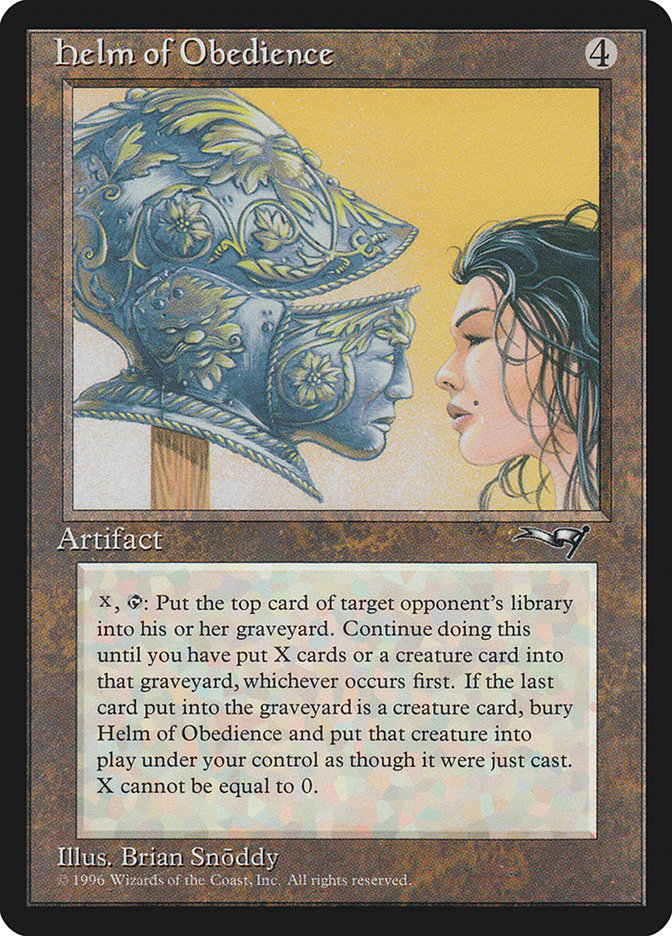 Helm of Obedience [Alliances] Magic: The Gathering
