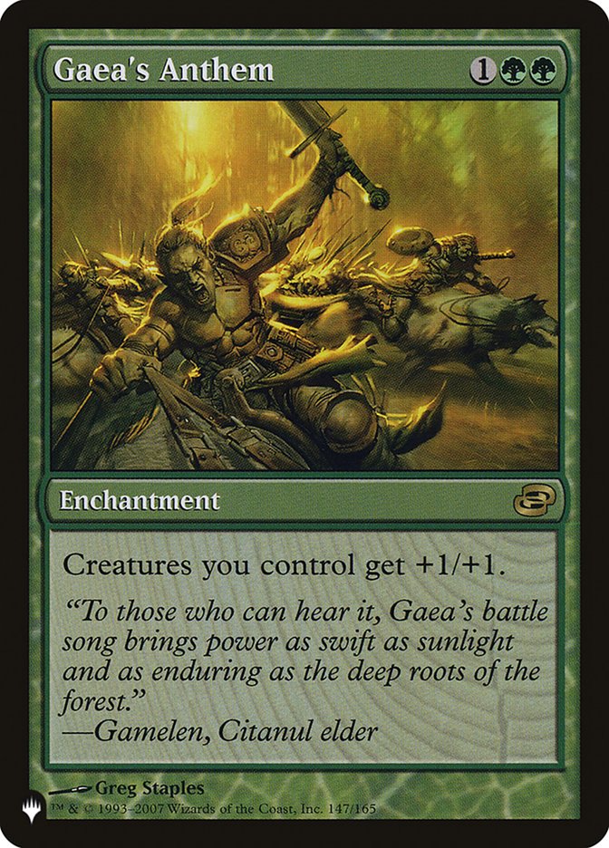 Gaea's Anthem [The List] Magic: The Gathering