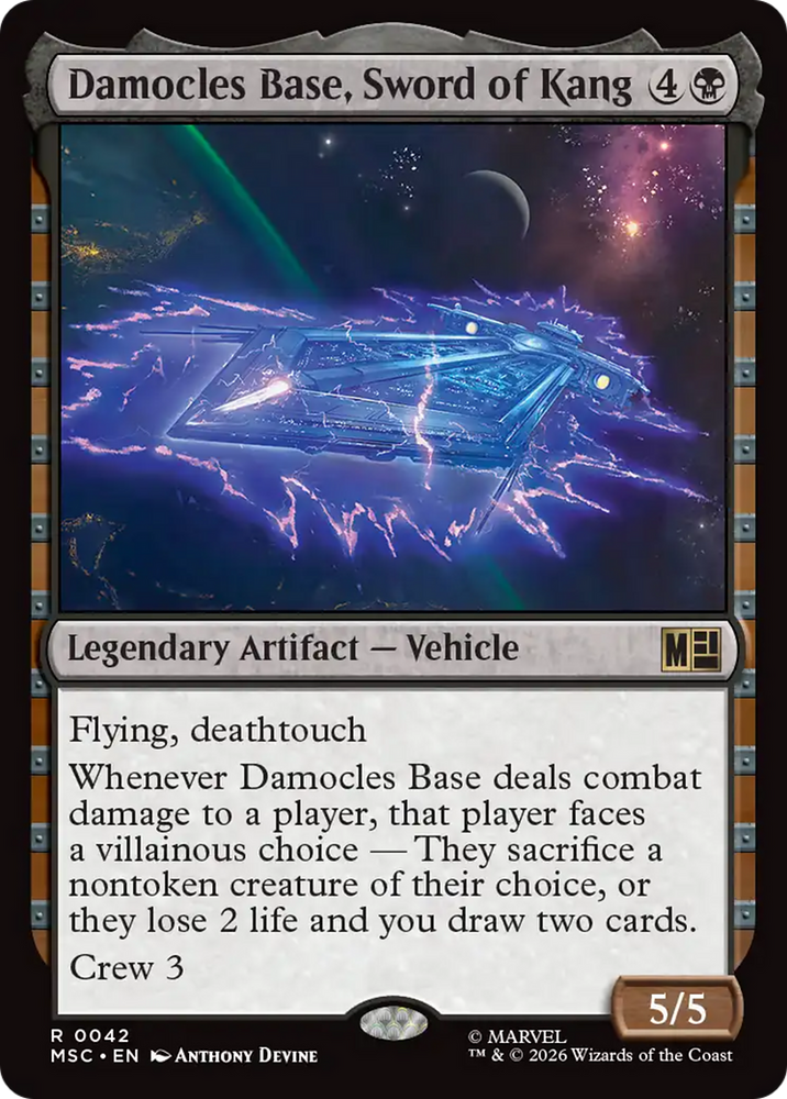 Damocles Base, Sword of Kang [Marvel Super Heroes Commander] Magic: The Gathering