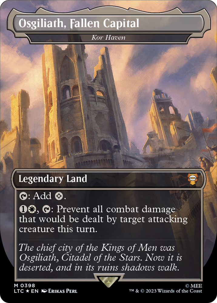Osgiliath, Fallen Capital - Kor Haven (Surge Foil Realms and Relics) [The Lord of the Rings: Tales of Middle-Earth Commander] Magic: The Gathering