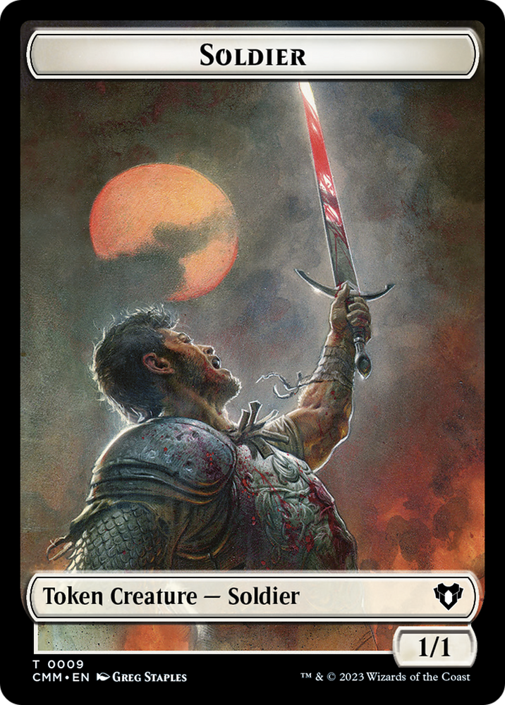 Soldier // Ogre Double-Sided Token [Commander Masters Tokens] Magic: The Gathering