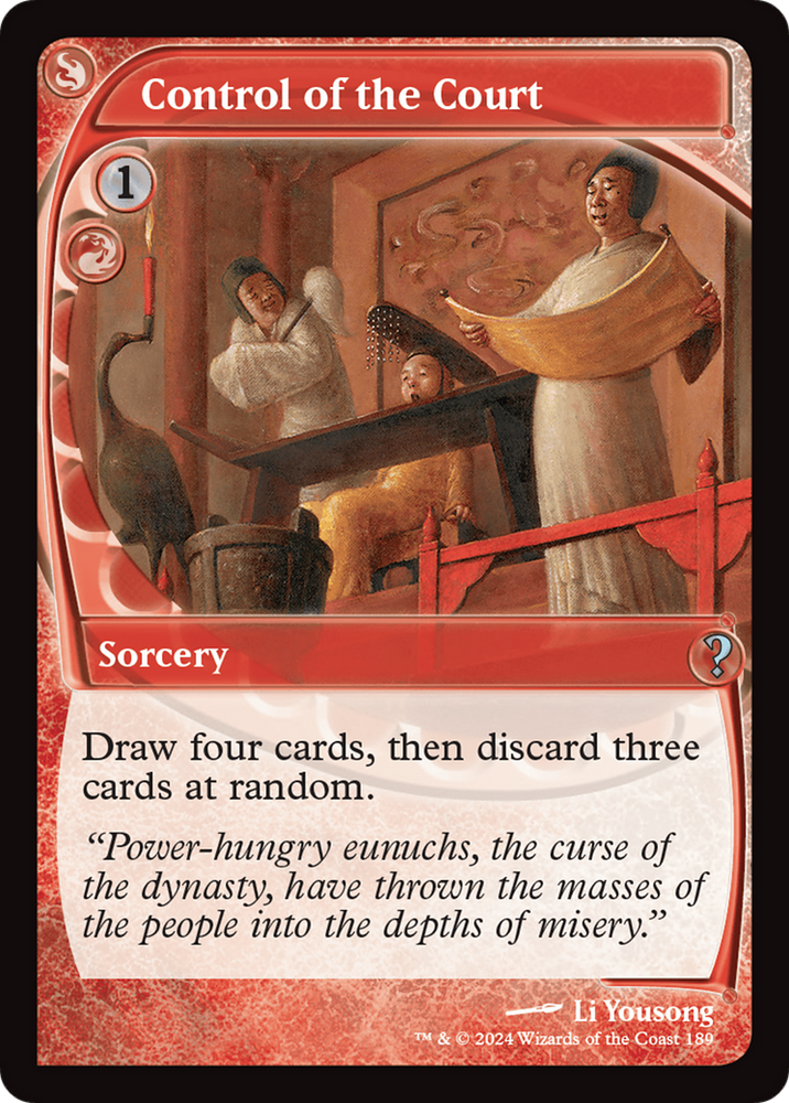 Control of the Court (Future Sight) [Mystery Booster 2] Magic: The Gathering