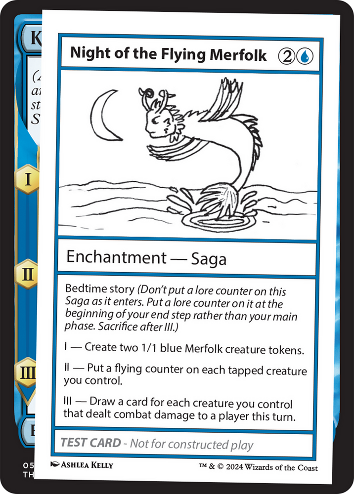 Night of the Flying Merfolk [Mystery Booster 2 Playtest Cards] Magic: The Gathering