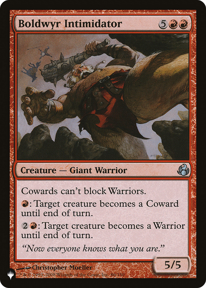 Boldwyr Intimidator [The List] Magic: The Gathering