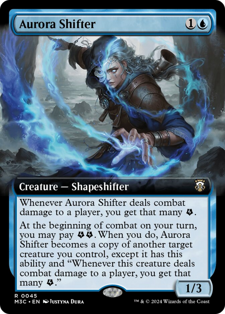 Aurora Shifter (Extended Art) (Ripple Foil) [Modern Horizons 3 Commander] Magic: The Gathering