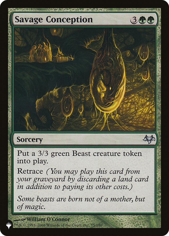 Savage Conception [The List] Magic: The Gathering