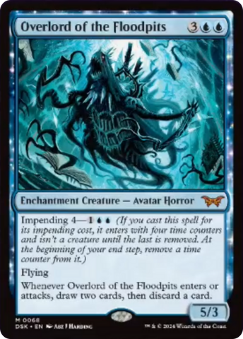 Overlord of the Floodpits [Duskmourn: House of Horror] Magic: The Gathering