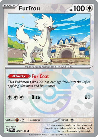 Furfrou (088/131) (Poke Ball Pattern) [Scarlet & Violet: Prismatic Evolutions] Pokémon