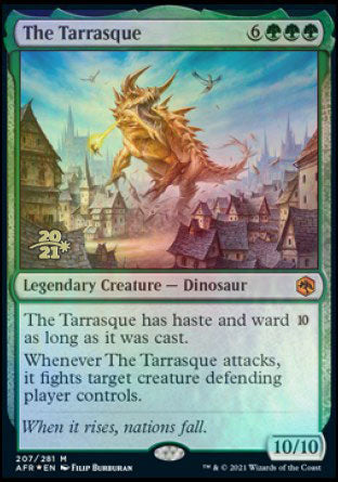 The Tarrasque [Dungeons & Dragons: Adventures in the Forgotten Realms Prerelease Promos] Magic: The Gathering