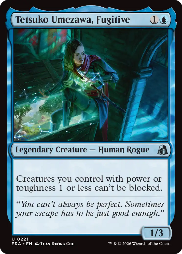 Tetsuko Umezawa, Fugitive [Reality Fracture] Magic: The Gathering