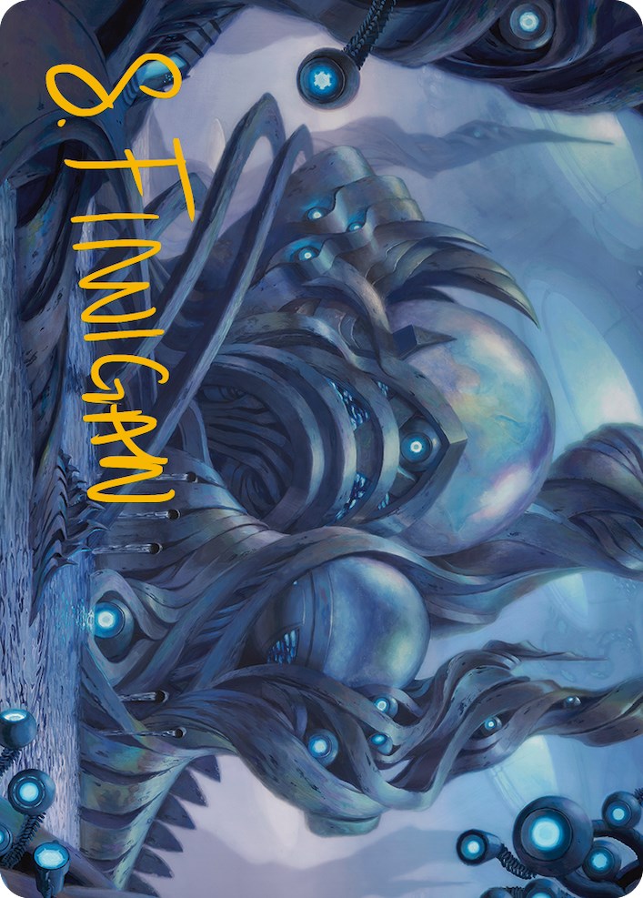 The Surgical Bay Art Card (Gold-Stamped Signature) [Phyrexia: All Will Be One Art Series] Magic: The Gathering