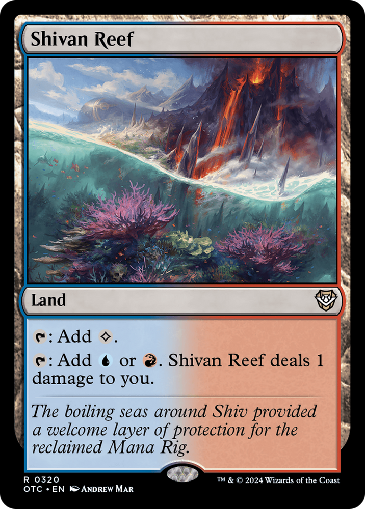 Shivan Reef [Outlaws of Thunder Junction Commander] Magic: The Gathering