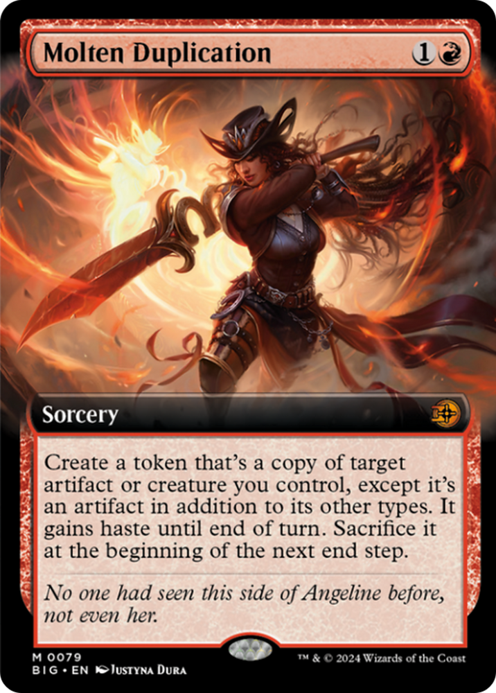 Molten Duplication (Extended Art) [Outlaws of Thunder Junction: The Big Score] Magic: The Gathering